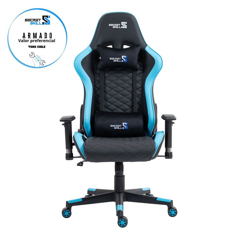 Silla Gamer Shotter Negro /Azul-3