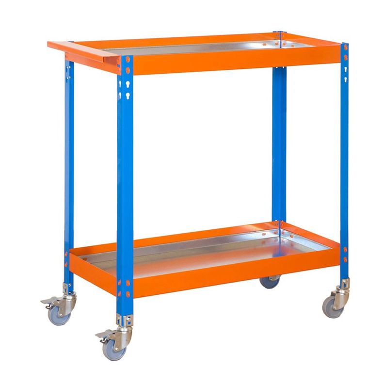 Carro Simonwork Wagon 2/400 Metal Azul/Naranja/Gal-0