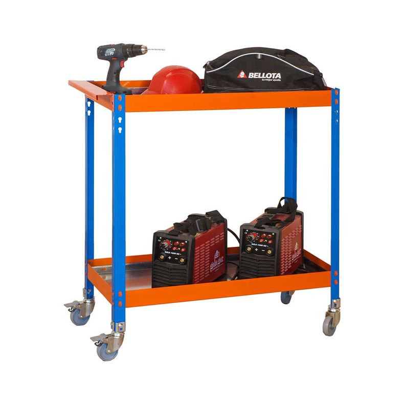 Carro Simonwork Wagon 2/400 Metal Azul/Naranja/Gal-1
