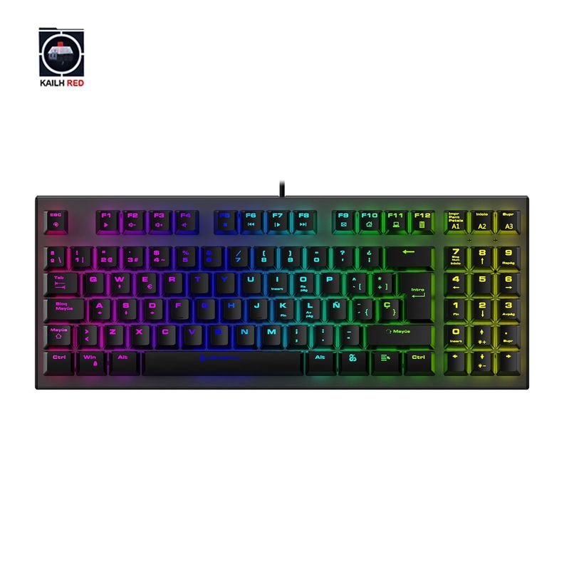 Teclado Gamer Chronos TKL Negro Switch Outemu Red-1