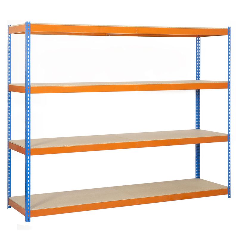 Estantería Ecoforte 1506-4 Chipboard Azul/Naranja-0