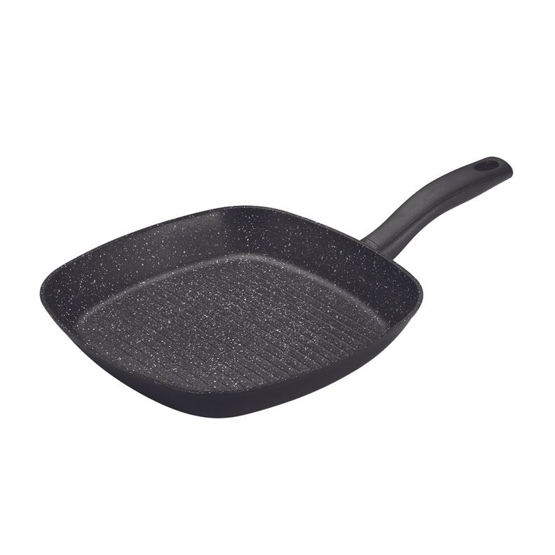 Sarten Parrilla Cuadrado 20cm Negro Antiahederente Daily