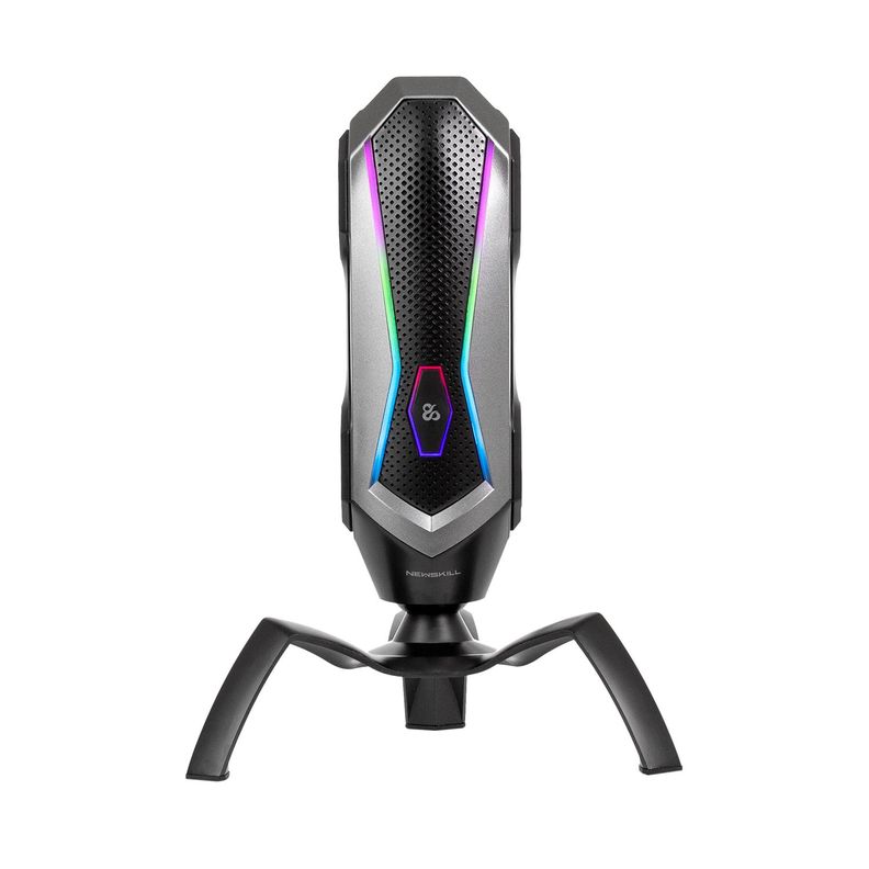 Microfono Gamer Profesional RGB Agni  Black Gray-0