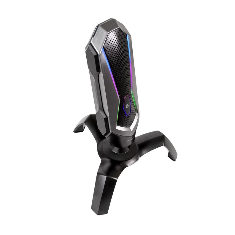 Microfono Gamer Profesional RGB Agni  Black Gray-1