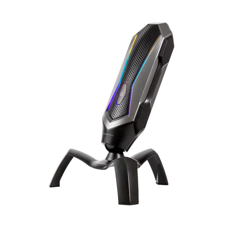 Microfono Gamer Profesional RGB Agni  Black Gray-2