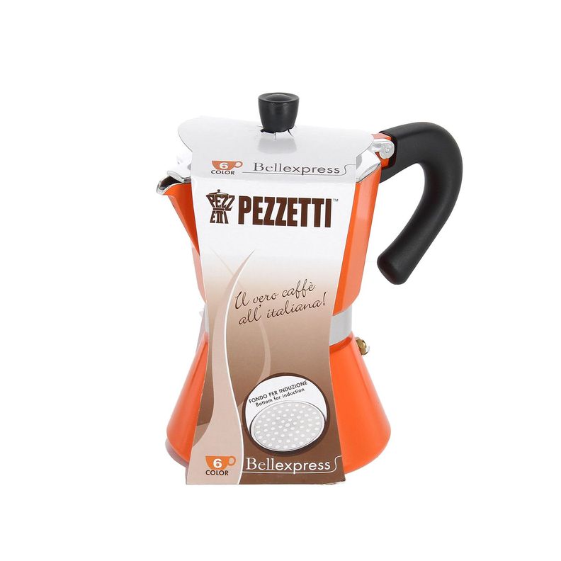 Cafetera Bellexpress 6 Tazas Naranja-1