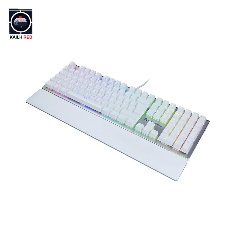 Teclado Gamer Serike Ivory-RGB Switch Outemu Red-3