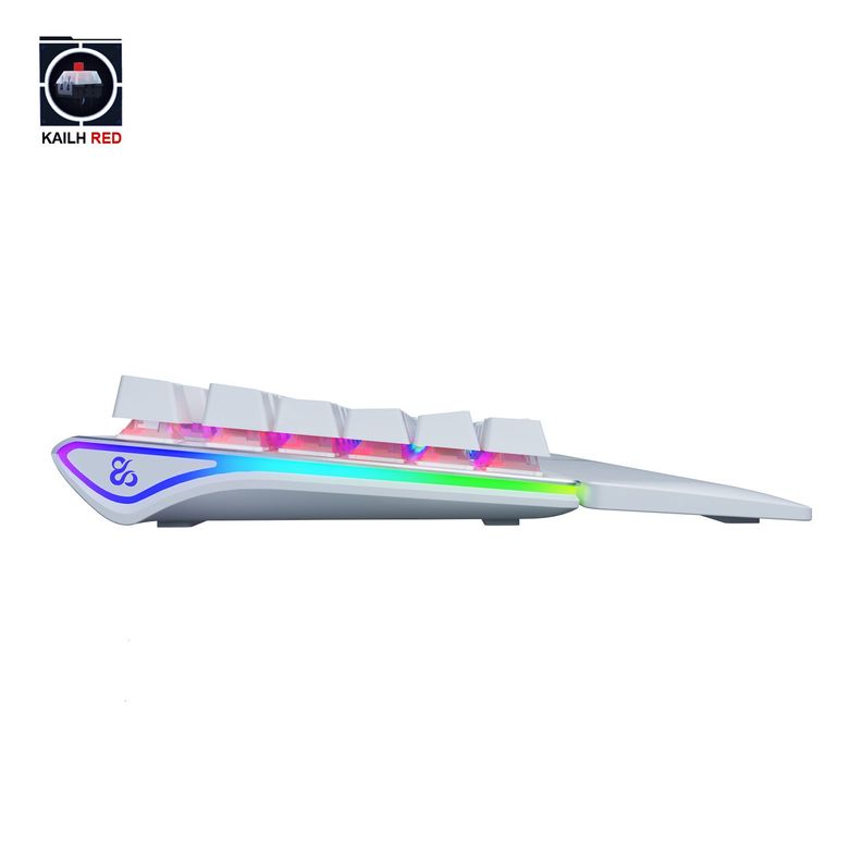 Teclado Gamer Serike Ivory-RGB Switch Outemu Red-5