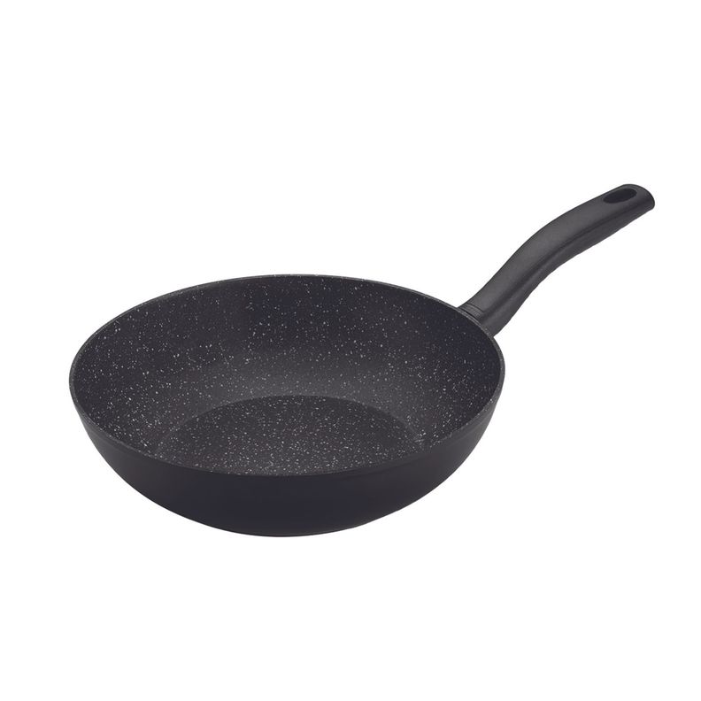 Wok 28cm Negro Antiadherente Daily GHIDINI-0