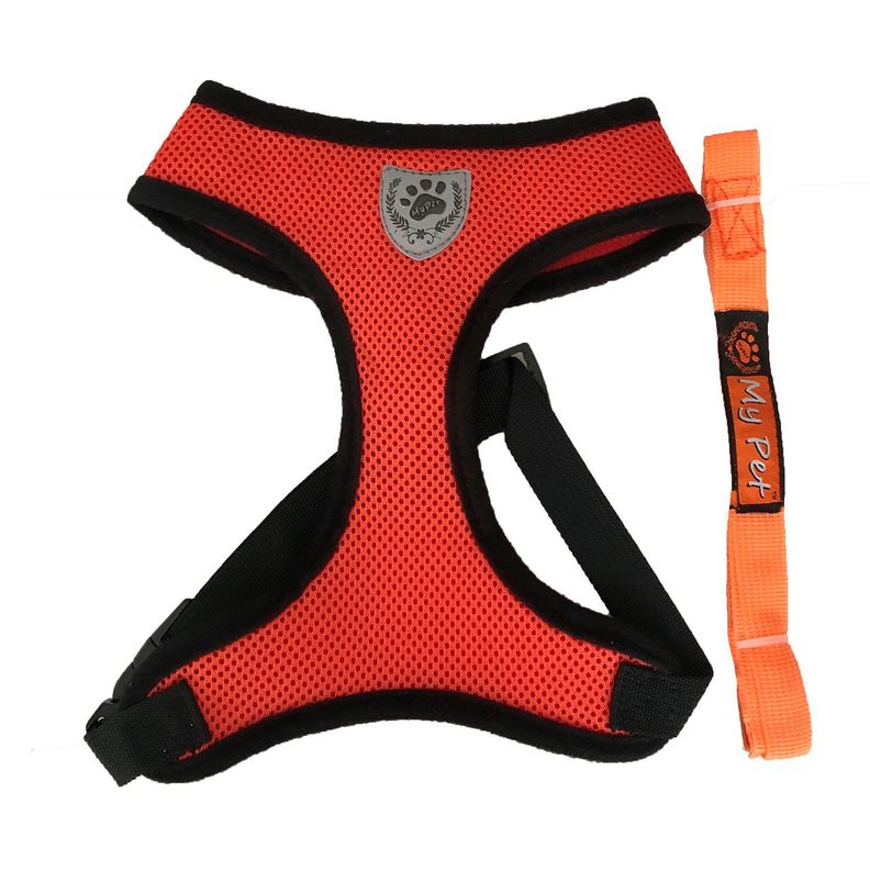 Arnés Naranja Con Correa talla XL-0
