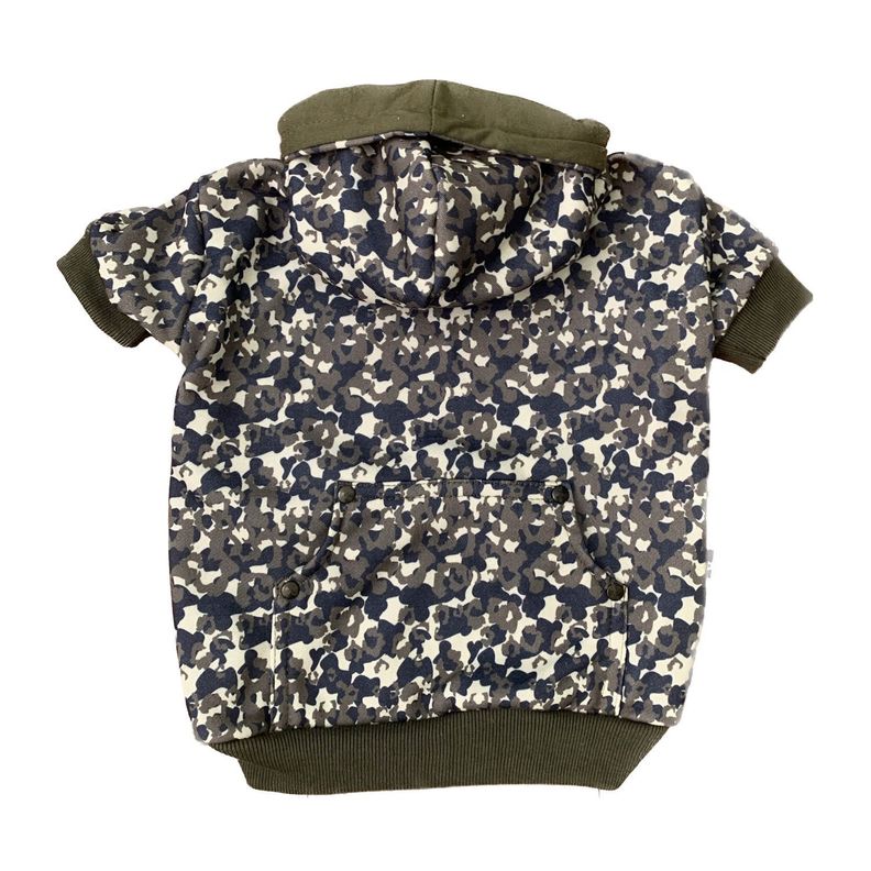 Poleron Camuflado Pequeno Verde talla M