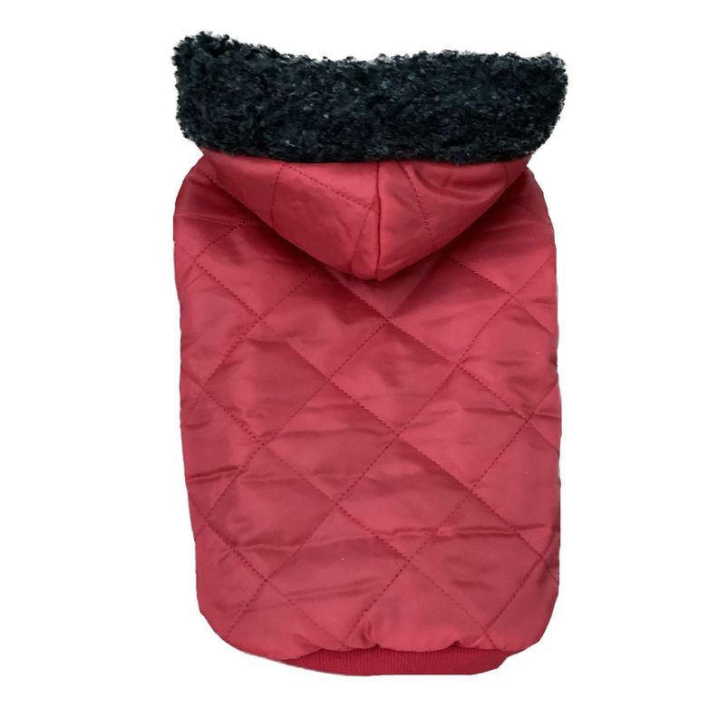 Chaqueta Gorro Piel Roja talla S Rojo