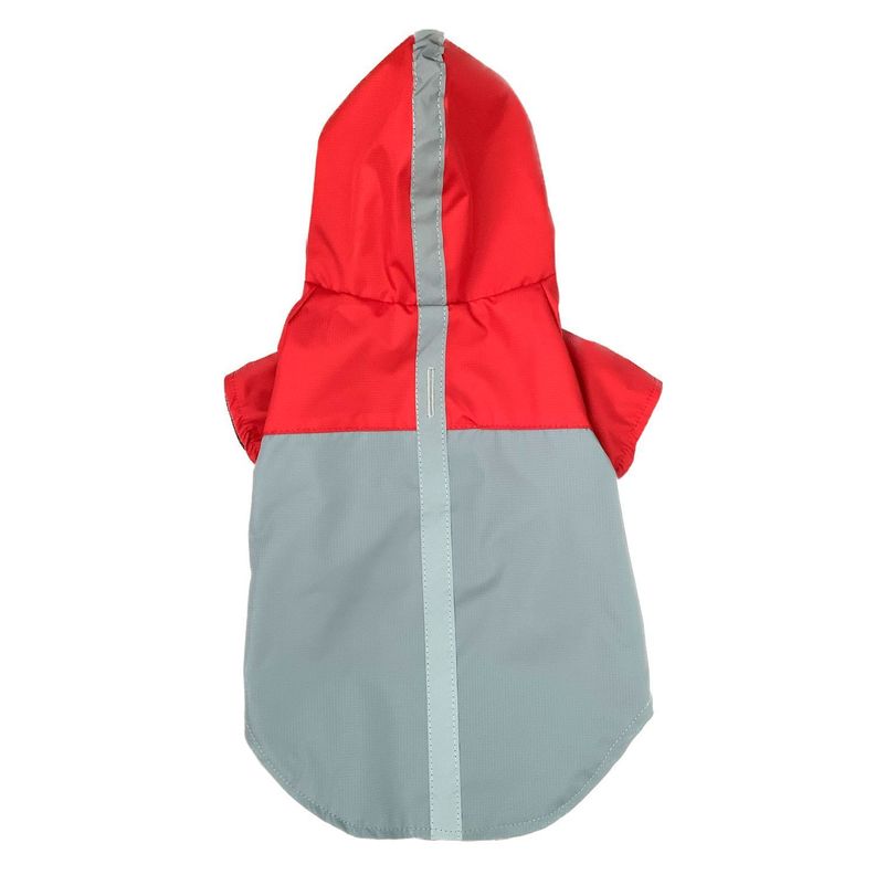 Impermeable Gris-Rojo talla M-1