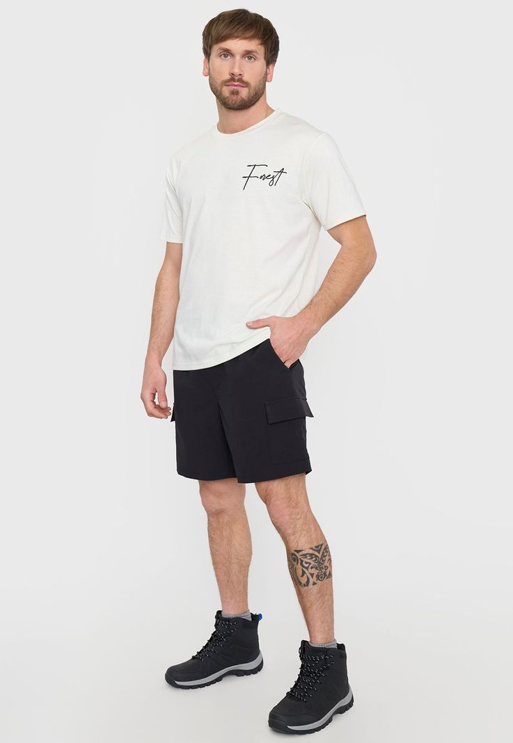 Short Outdoor Hombre Liso Negro Corona-0