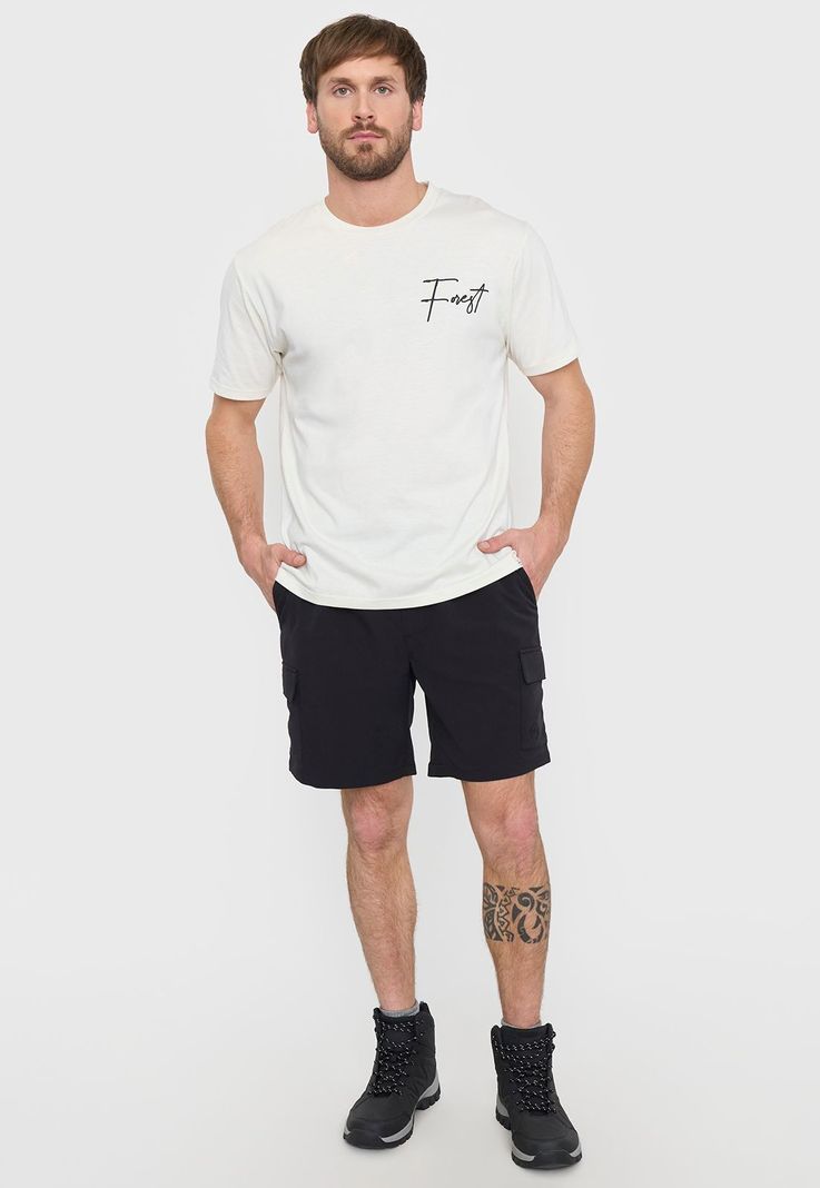 Short Outdoor Hombre Liso Negro Corona-3