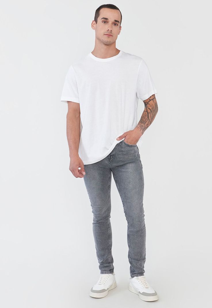 Jeans Hombre Super Skinny Negro Corona-0