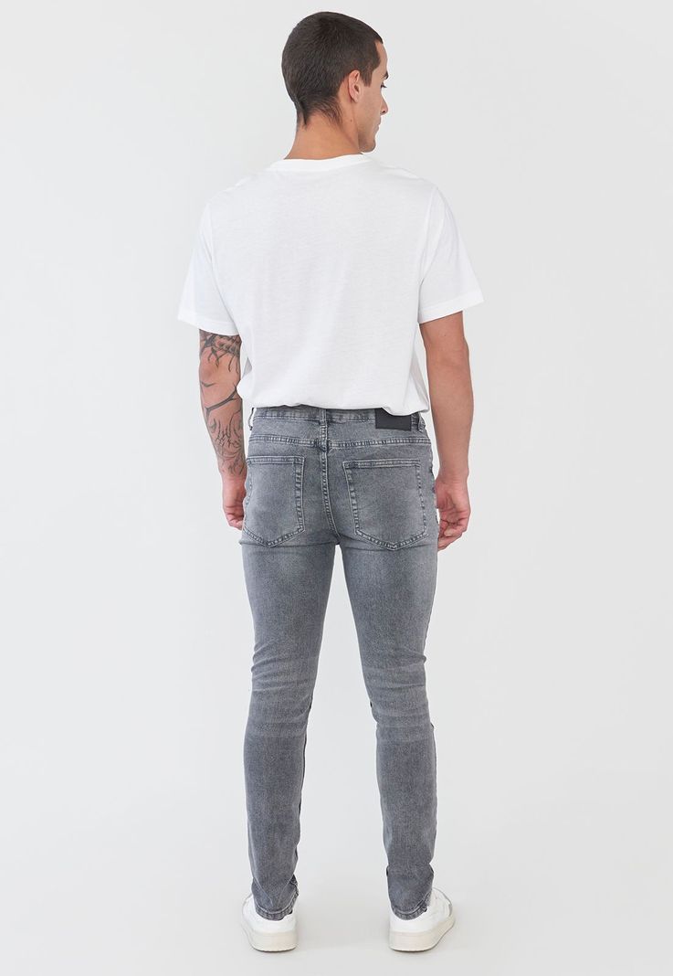 Jeans Hombre Super Skinny Negro Corona-2