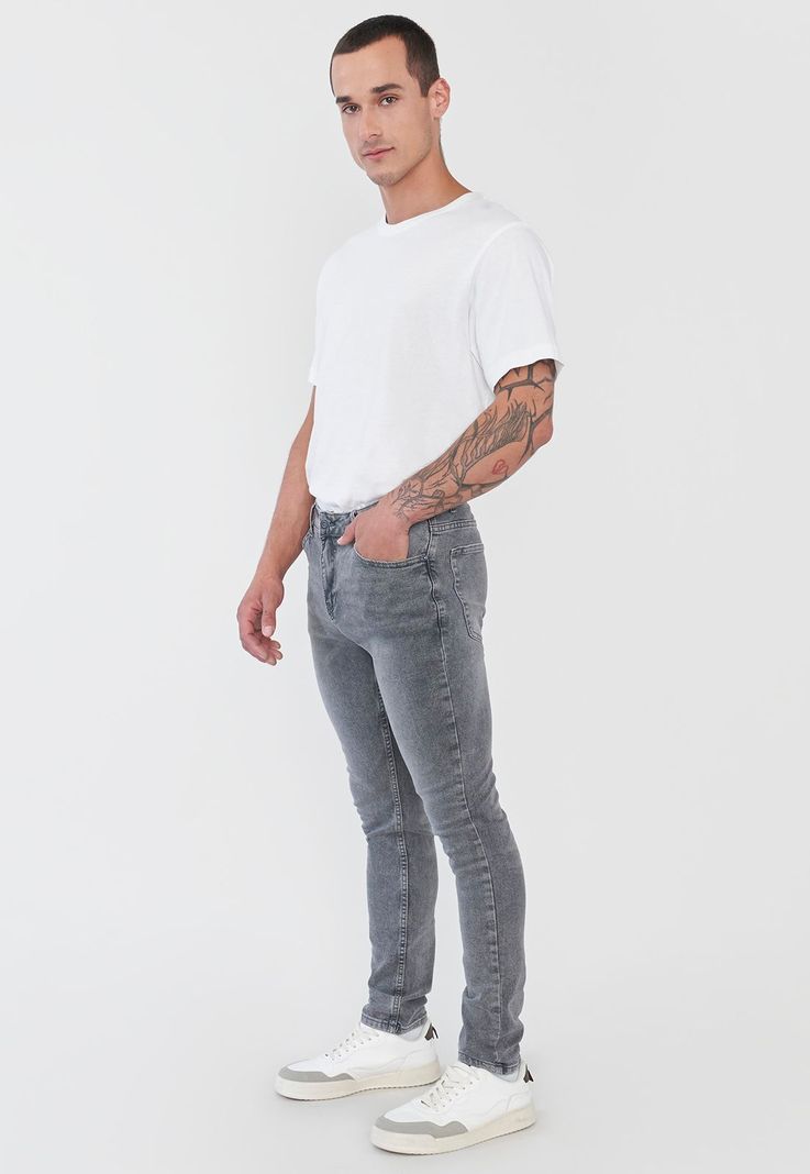 Jeans Hombre Super Skinny Negro Corona-3