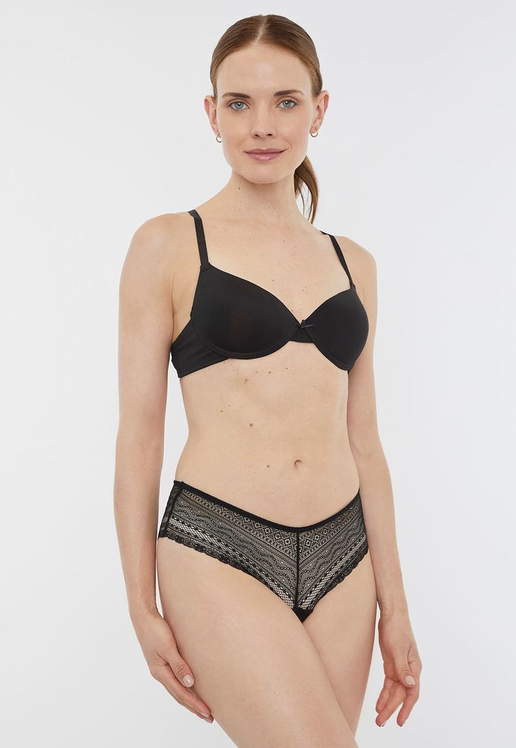 Pantaleta Mujer Full Lace Negro Corona-0