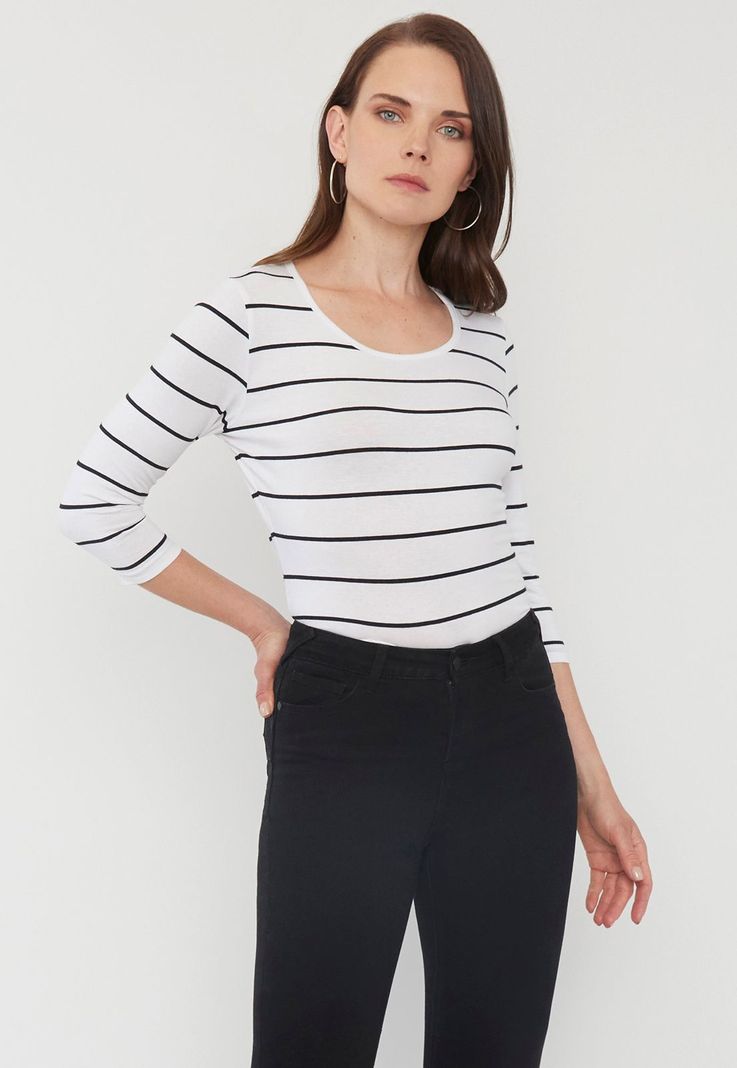 Jeans Mujer Skinny Push Up Negro Corona-2