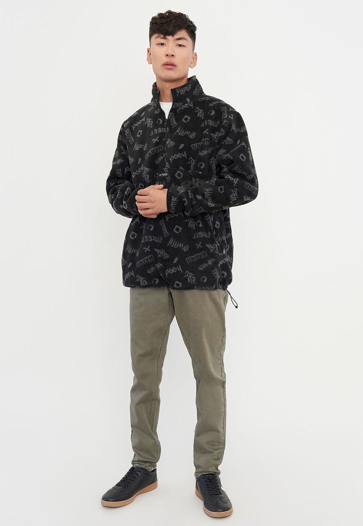 Polar Hombre Print Microfibra Negro Corona-3