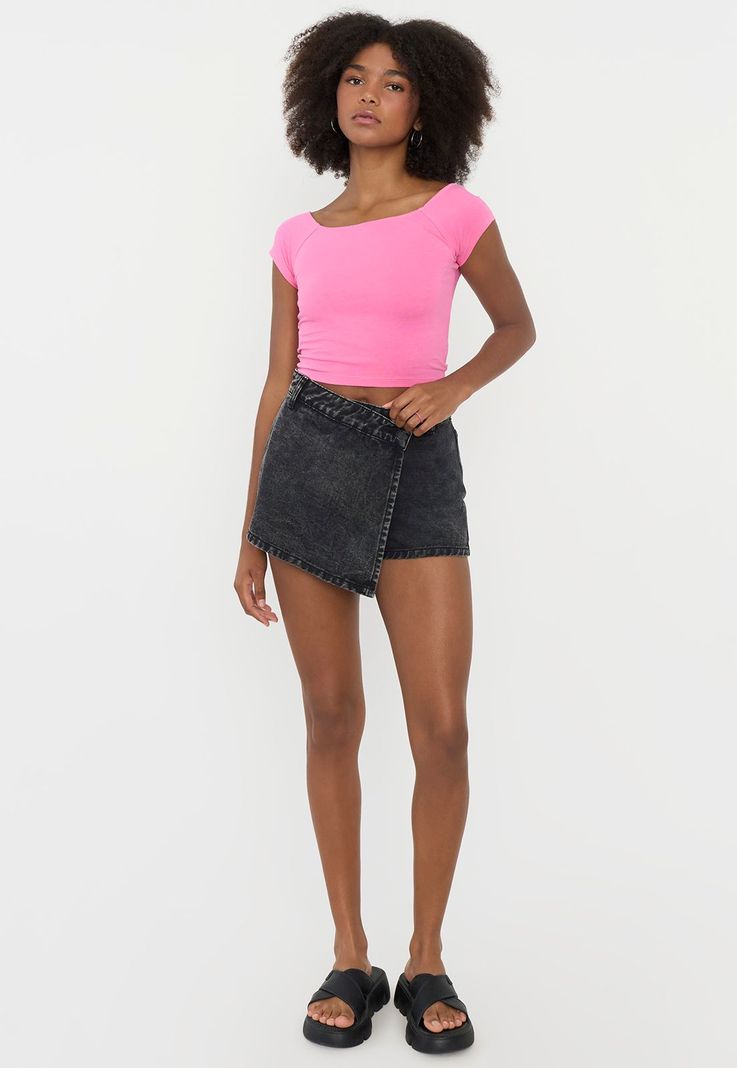 Peto Mujer Off Shoulder Rosado Corona-3