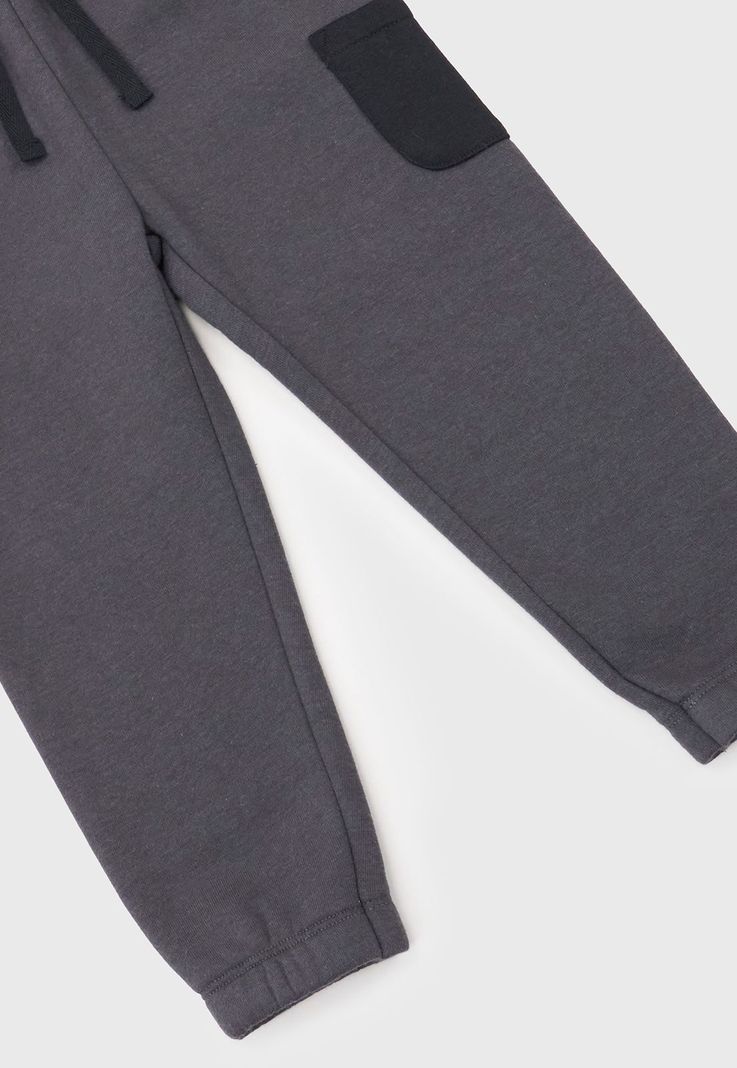 Pantalon De Buzo Bebe Niño Cargo Gris Oscuro Corona-3