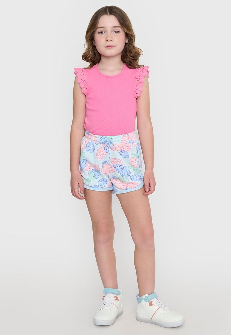 Short Niña Kids Punto Celeste Corona-0
