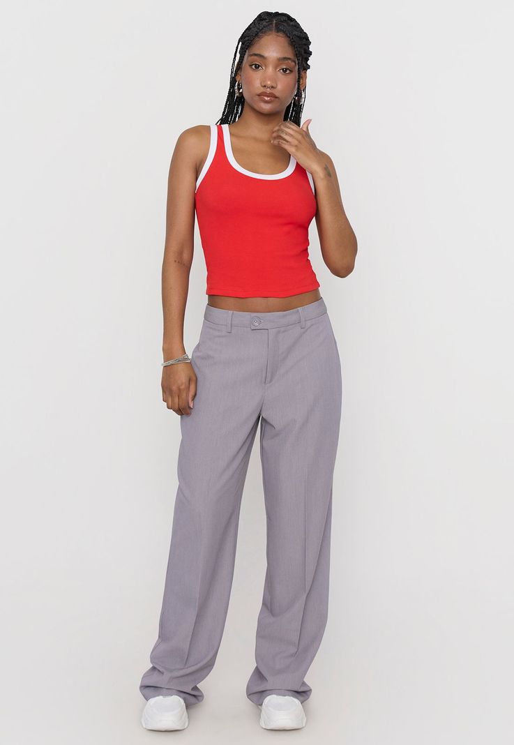 Polera Sin Mangas Mujer Crop Fucsia Corona-3