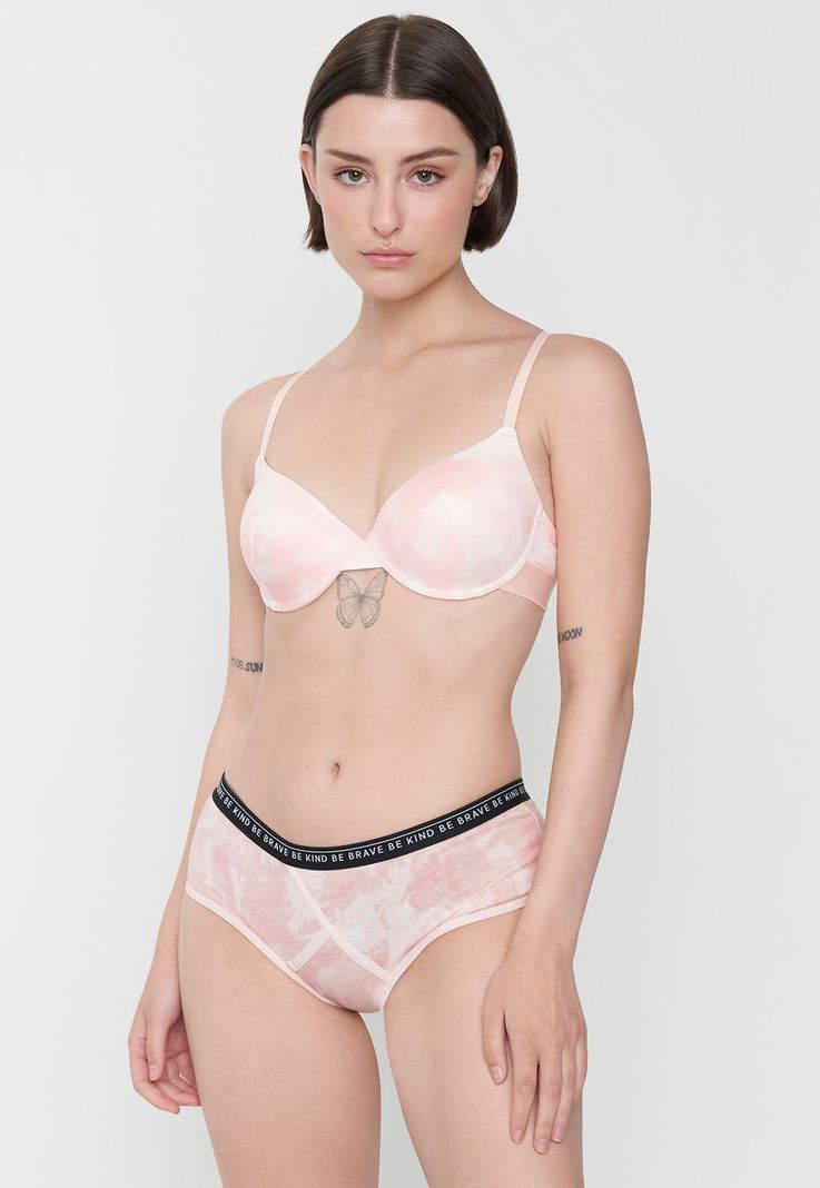Sostén Mujer Push Up Copa B Coral Tie Dye Corona-3