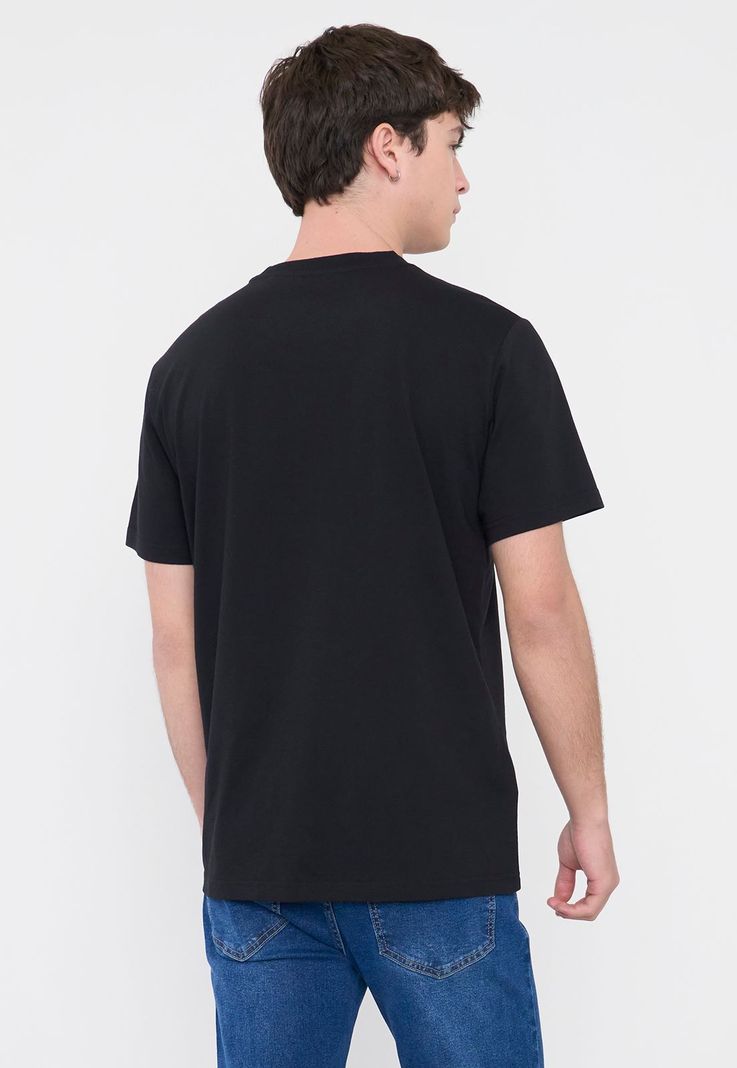 Polera Hombre Fun Texto Negro Corona-1