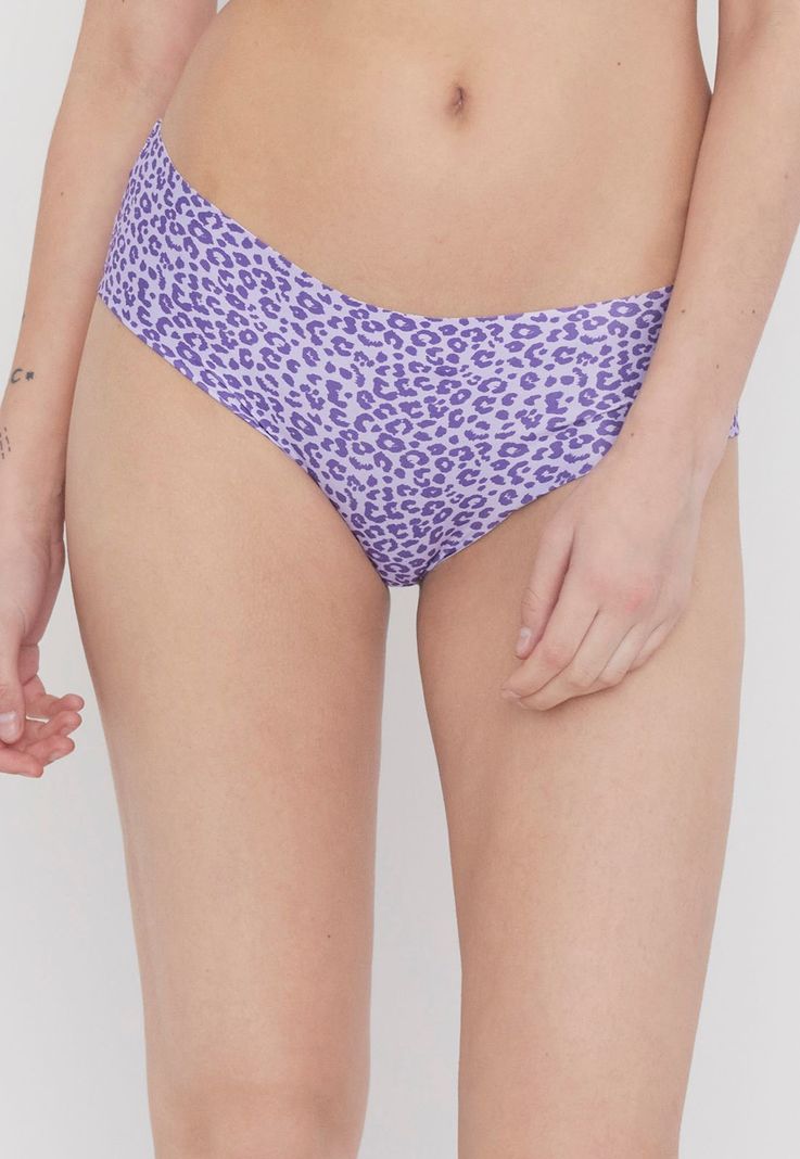 Pantaleta Mujer Microfibra Lila Print Corona-1