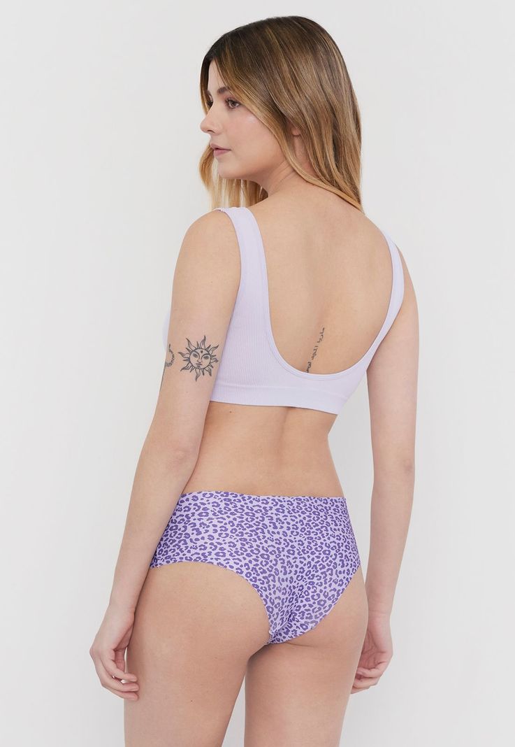 Pantaleta Mujer Microfibra Lila Print Corona-2