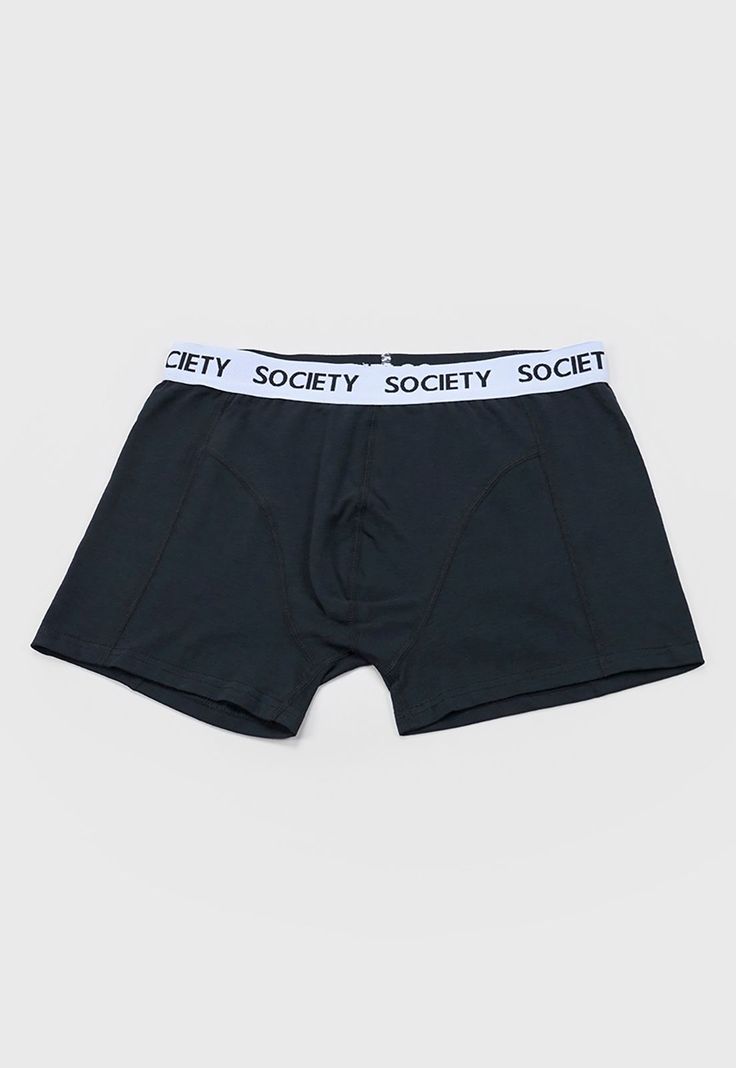 Boxer Hombre Liso Negro/Blanco Corona-3