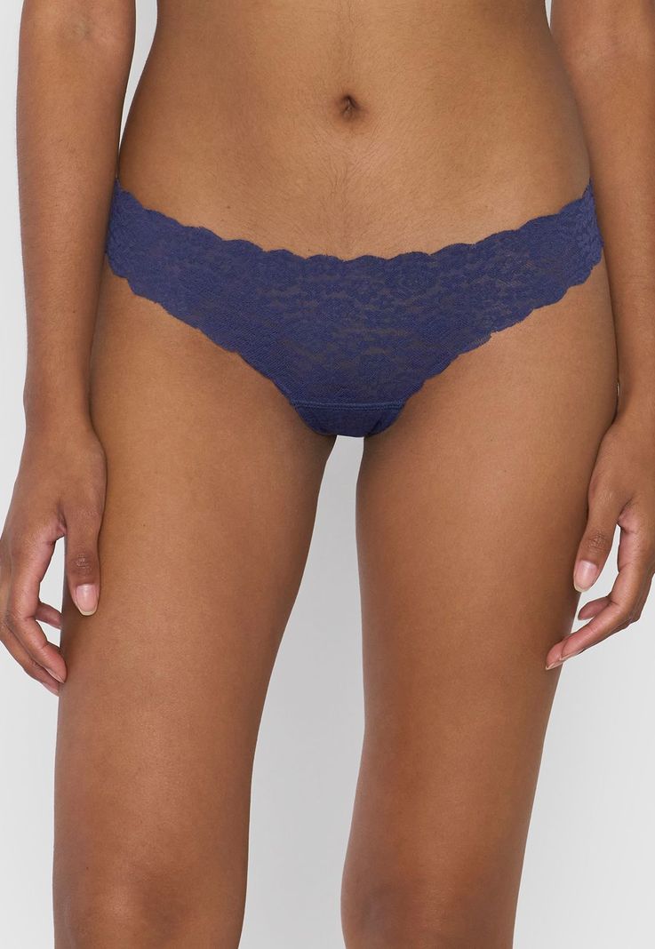 Colaless Mujer Encaje Azul Corona-1