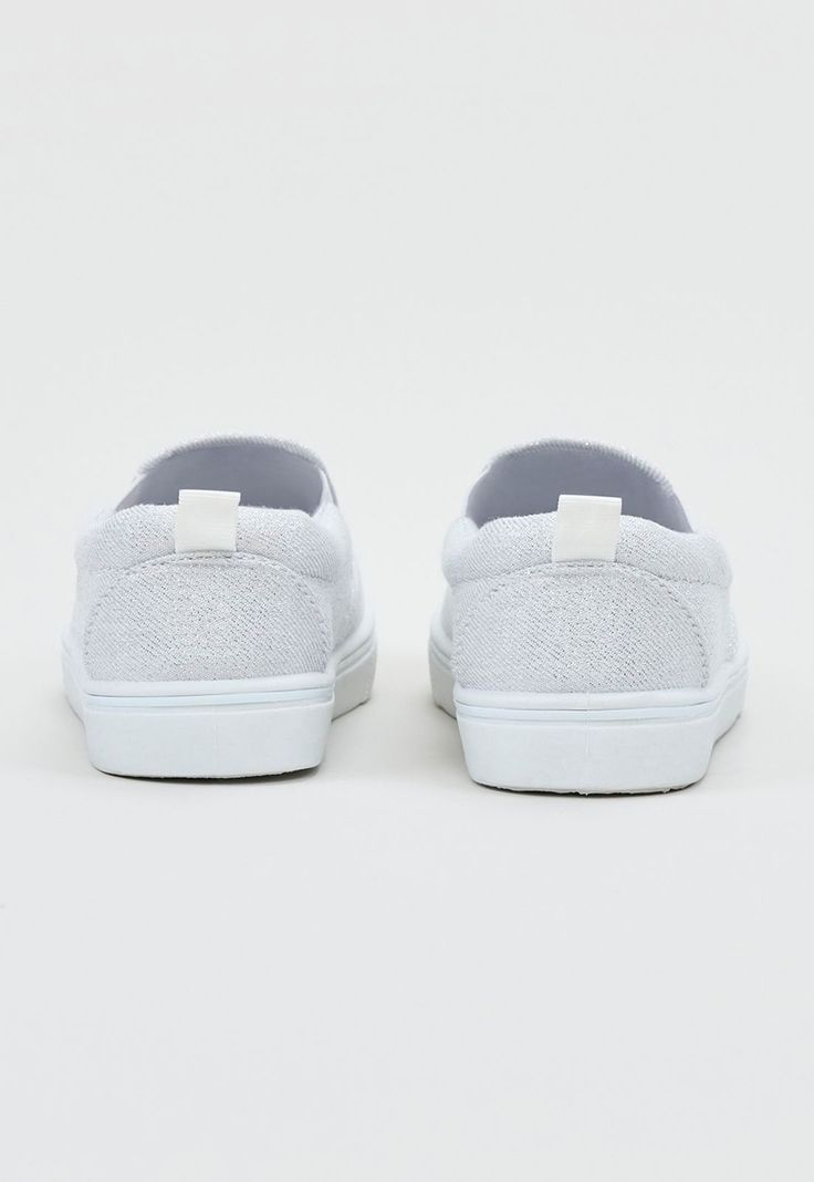 Zapatilla Niña Teen Slip On Plata Corona-3