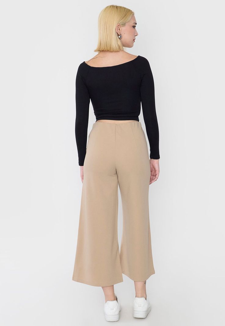 Pantalón Mujer Culotte Ecru Corona-2