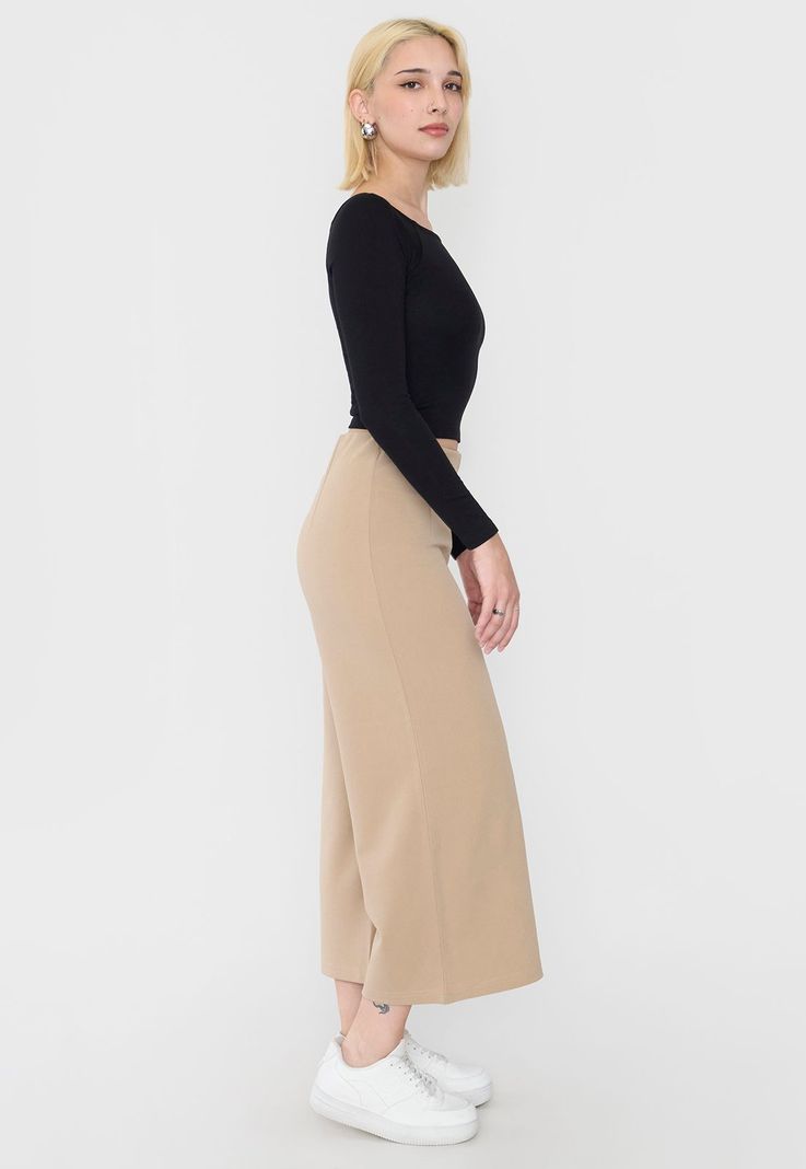 Pantalón Mujer Culotte Ecru Corona-3