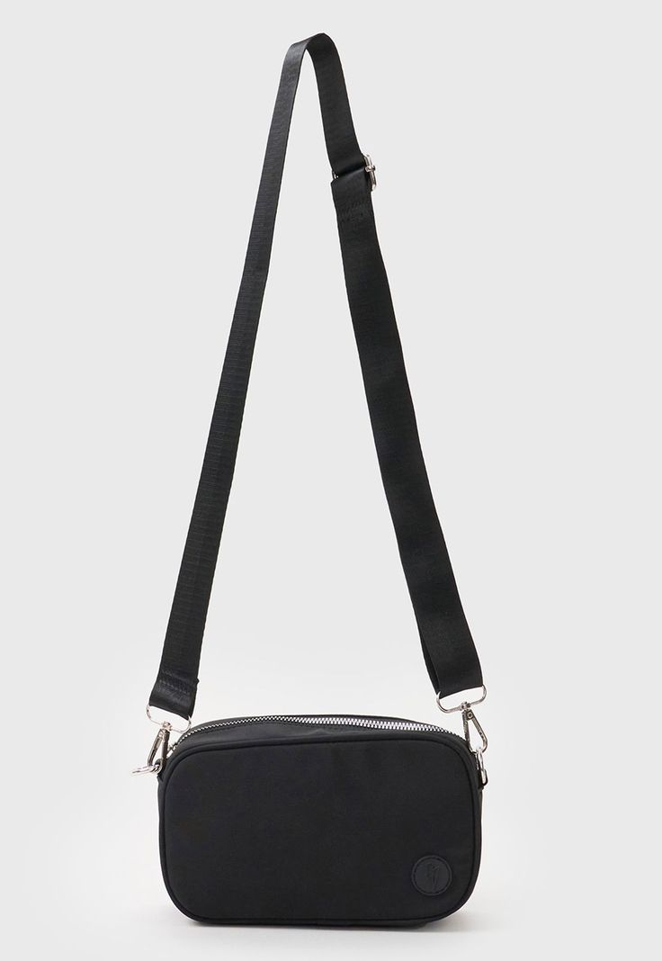 Bandolera Negro Mujer Nylon Corona-0