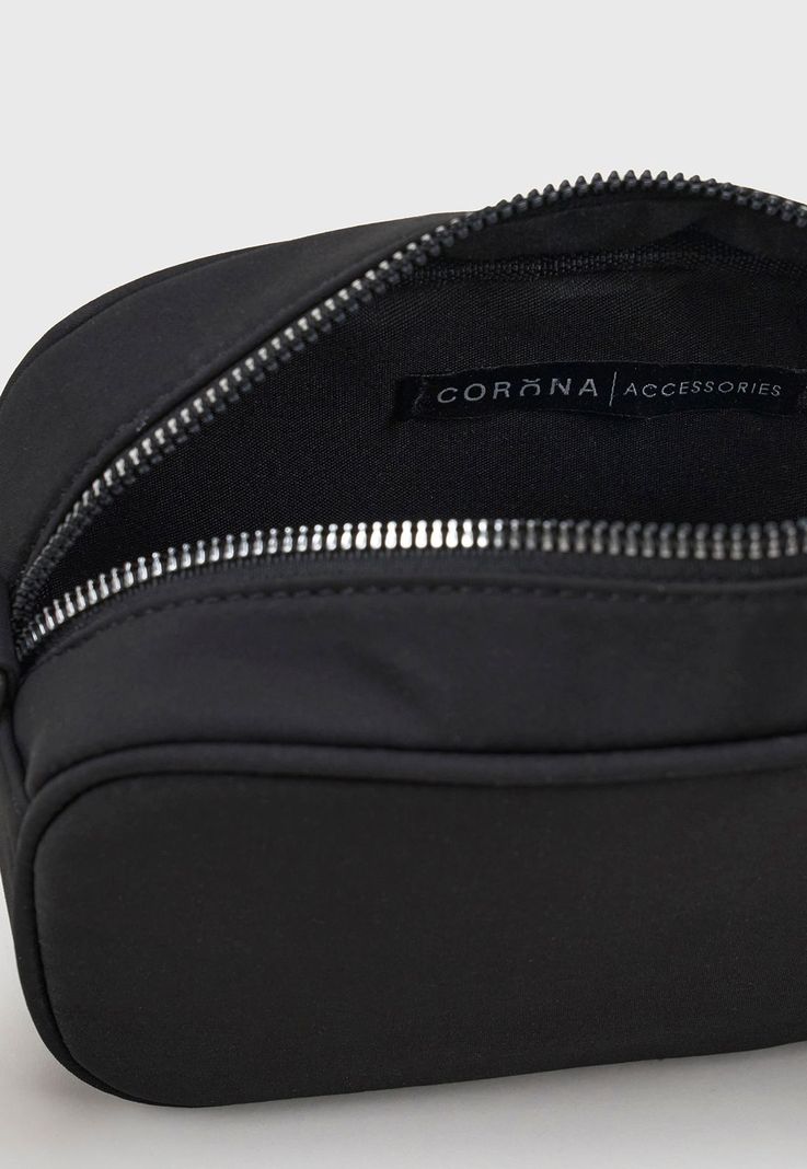 Bandolera Negro Mujer Nylon Corona-3