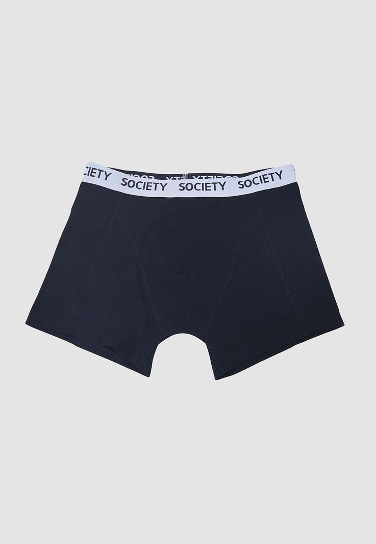 Bóxer Hombre Bipack Mix Liso Blanco/Negro Corona-3