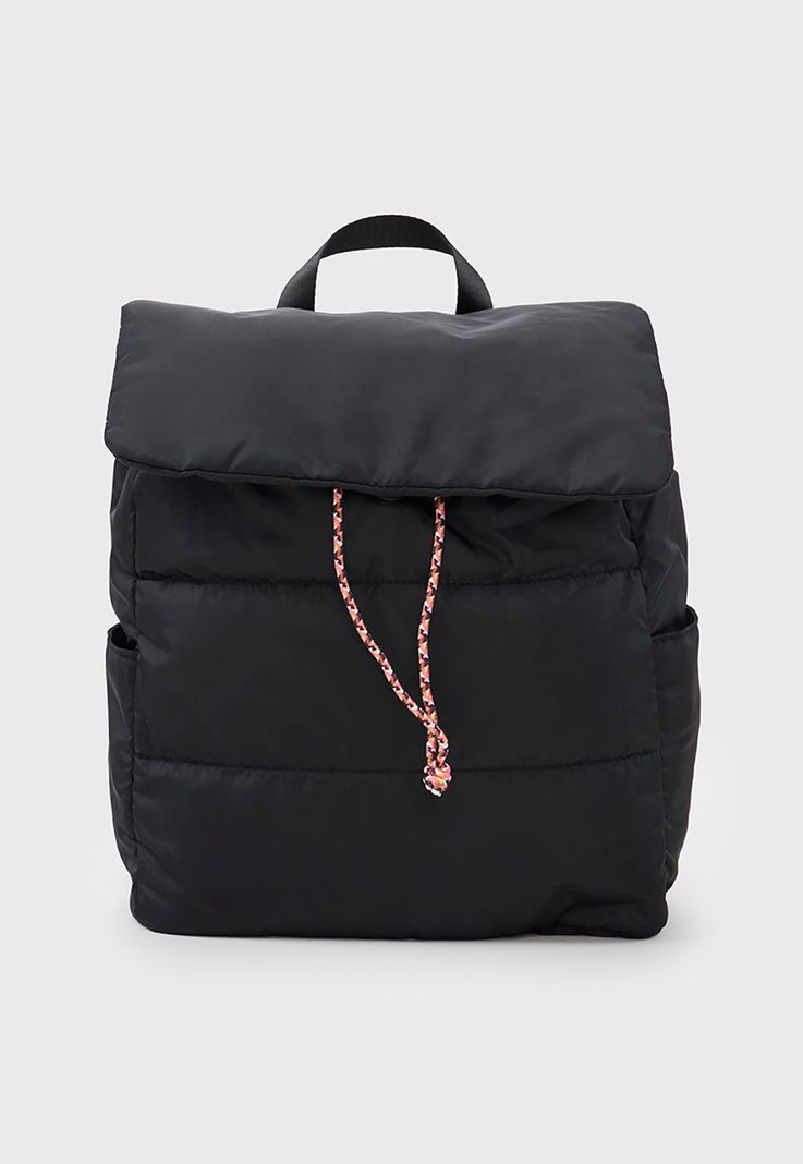 Mochila Mujer Nylon Color Negro Corona-0