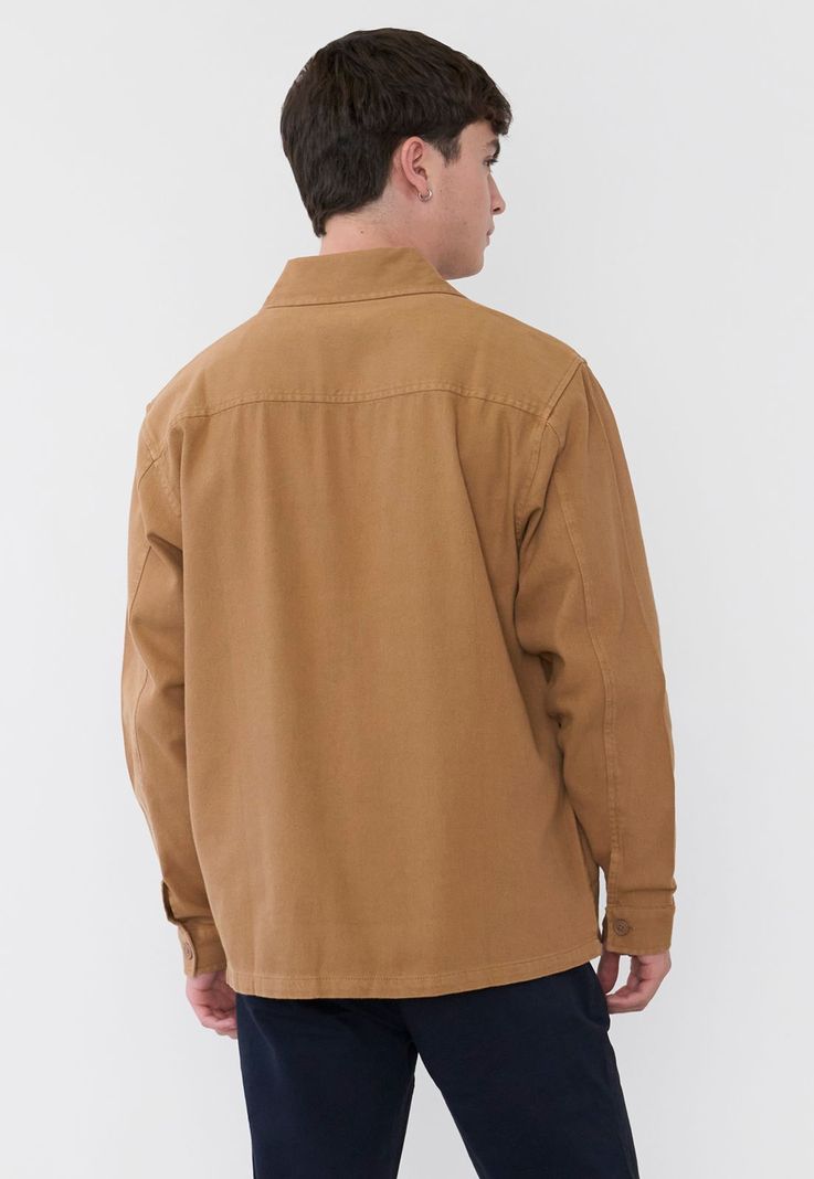 Casaca Hombre Bolsillos Camel Corona-1