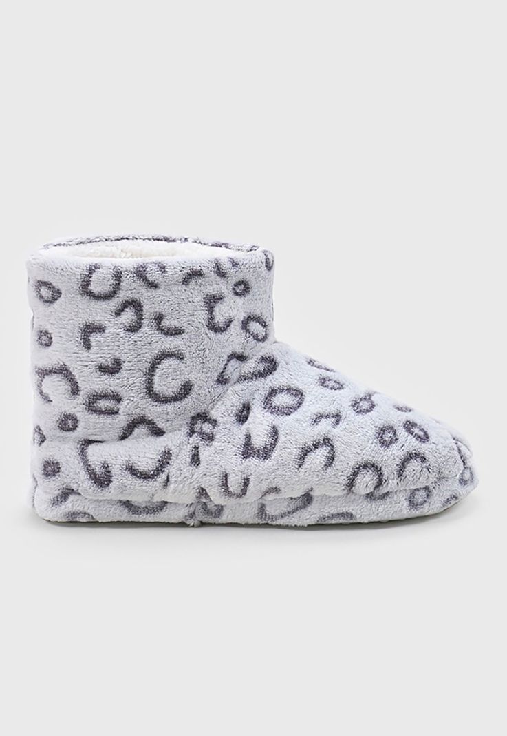 Bota Mujer Sherpa Gris Corona-1