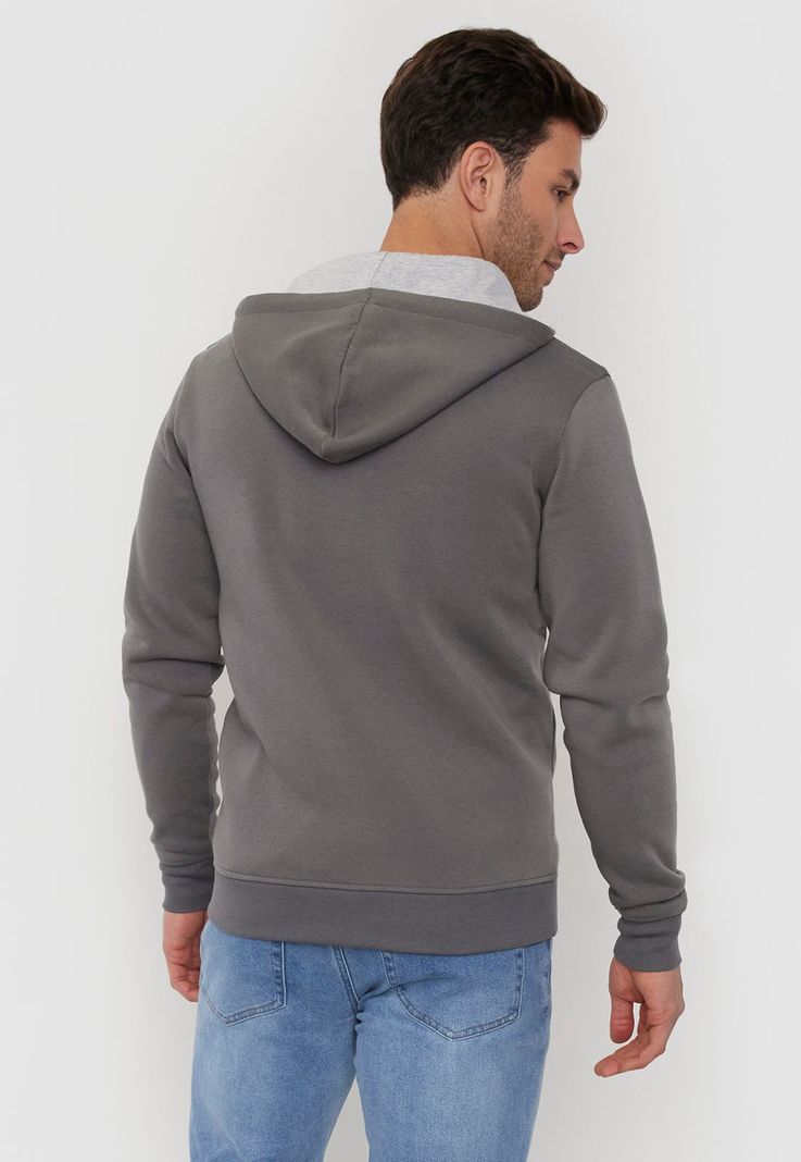 Polerón Hombre Full Zipper Clásico Charco Corona-1