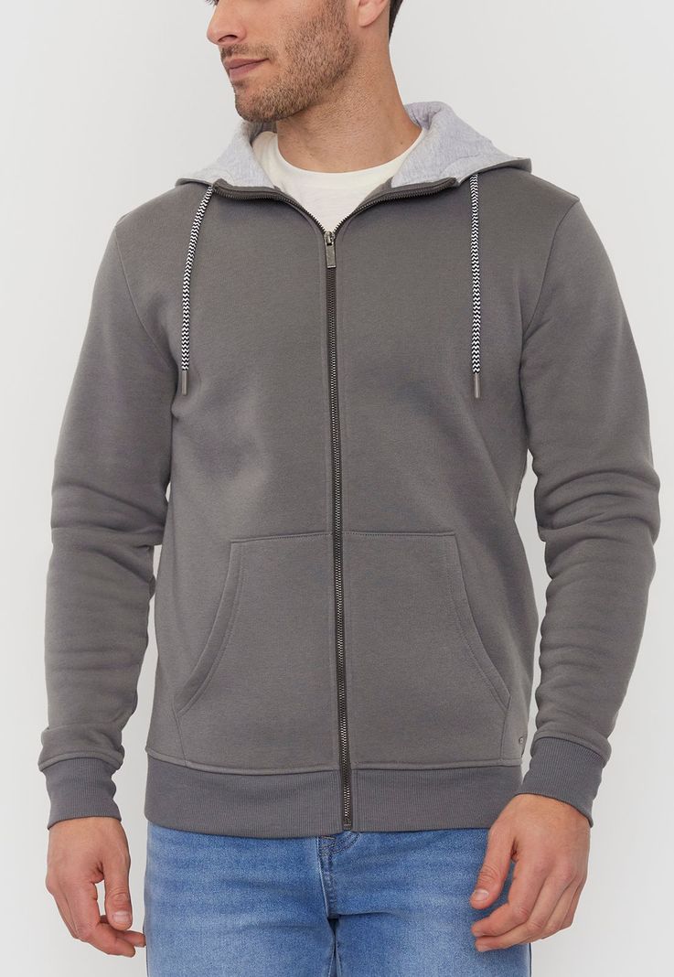 Polerón Hombre Full Zipper Clásico Charco Corona-2