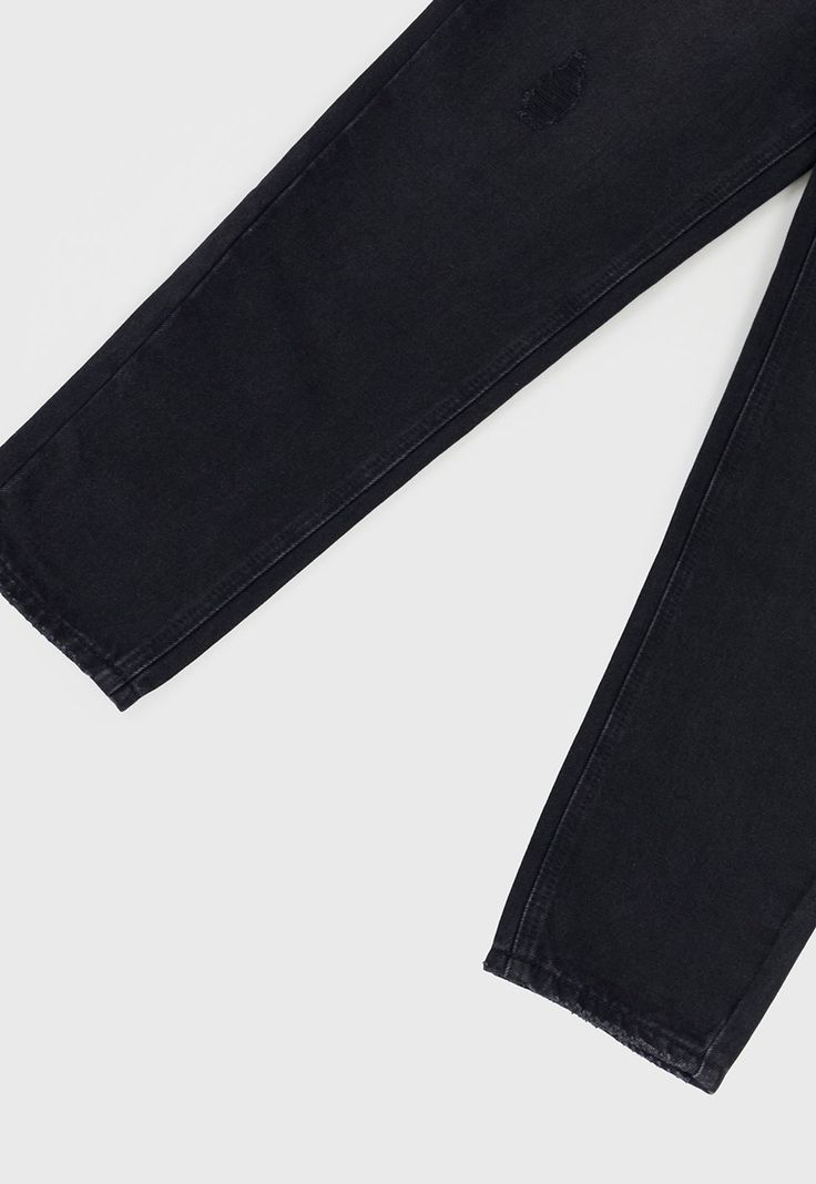 Jeans Niña Kids Mom Fit Negro Corona-3