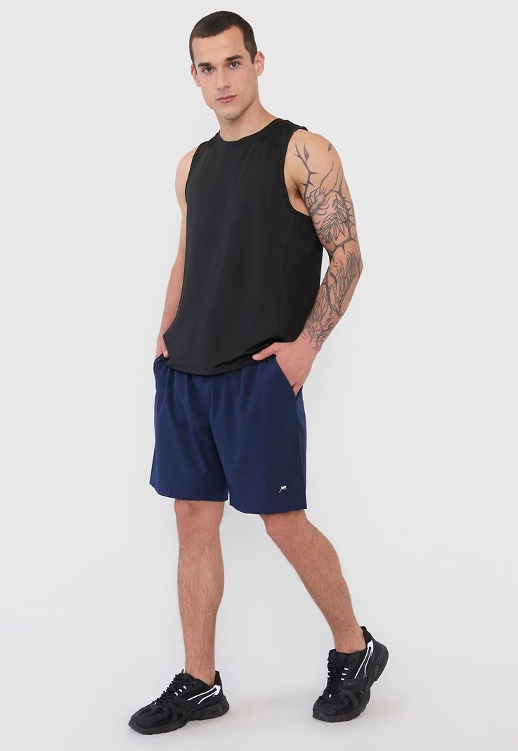 Polera Hombre Deportiva Tank Poliéster Negro Corona-3