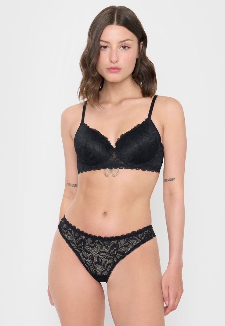 Colaless Negro Mujer Encaje Corona-0