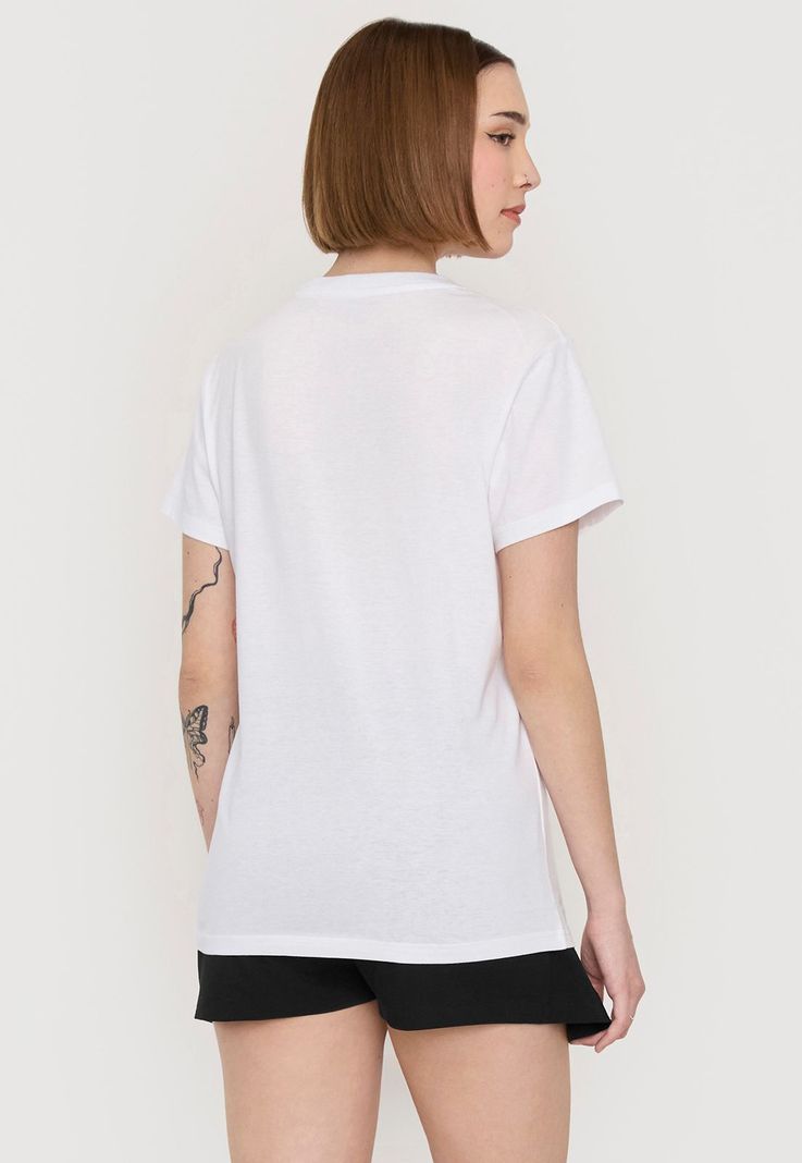Polera Mujer Fun Oversize Blanco M/C Corona-1